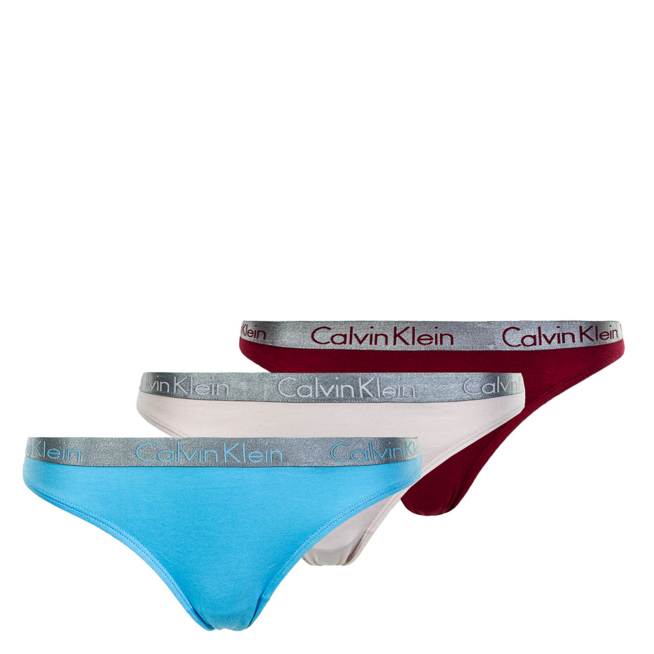 Damen Thong 3er- Pack 3590 Bordeaux Rose Sky