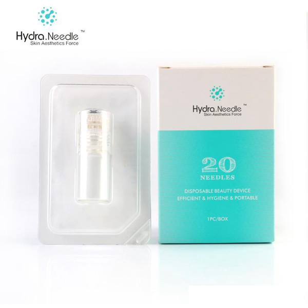 Hydra Needle 20 pins Aqua Micro Channel Mesotherapy titanium Gold Needles Fine Touch System derma roller Serum Applicator