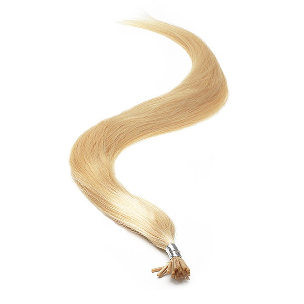 american pride i-tip human hair extensions 18 inch - 22 blondest blonde