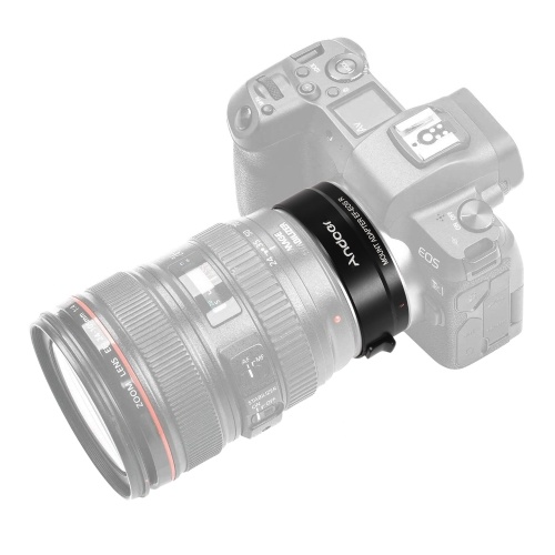 Andoer EF-EOSR Bague d'adaptation d'objectif de caméra à mise au point automatique Stabilisation d'image IS Contrôle électronique de l'ouverture Informations EXIF Remplacement de l'objectif EF-S Canon vers les appareils photo plein format Canon EOS R à mo