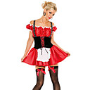 Halloween Costume de bière bavaroise fille rouge femme Polyester