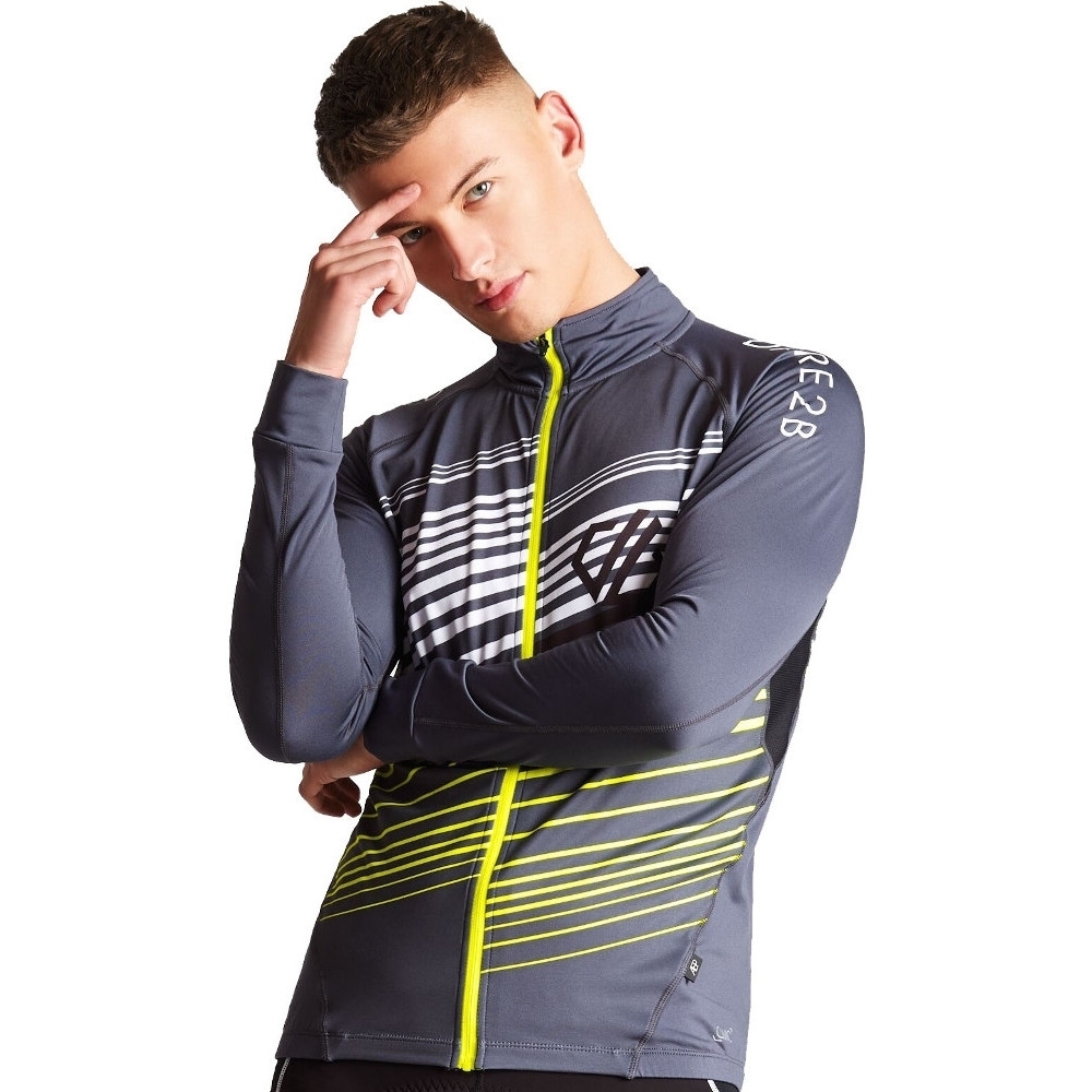 Dare 2b Mens AEP Expatiate Wicking Full Zip Cycling Jersey M - Chest 40' (102cm)