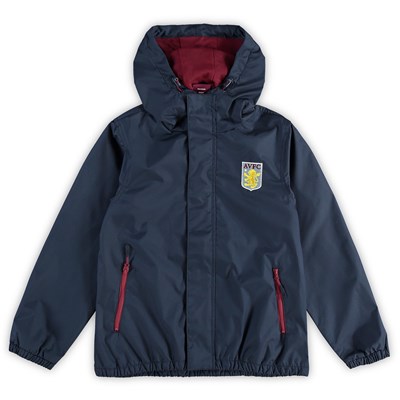 Aston Villa Shower Jacket - Navy - Kids