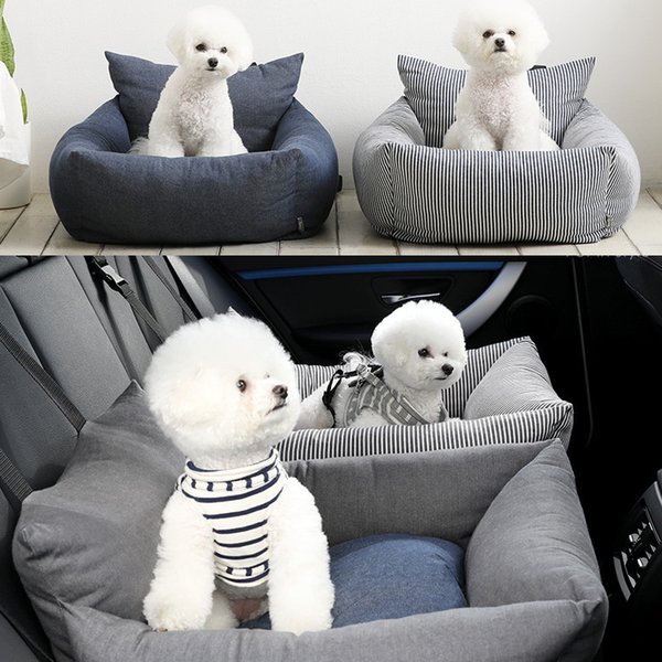 Crates Pet Nest Korean Woolly Car Pad Seat Dirt Proof Dog Kennel Co Driver's