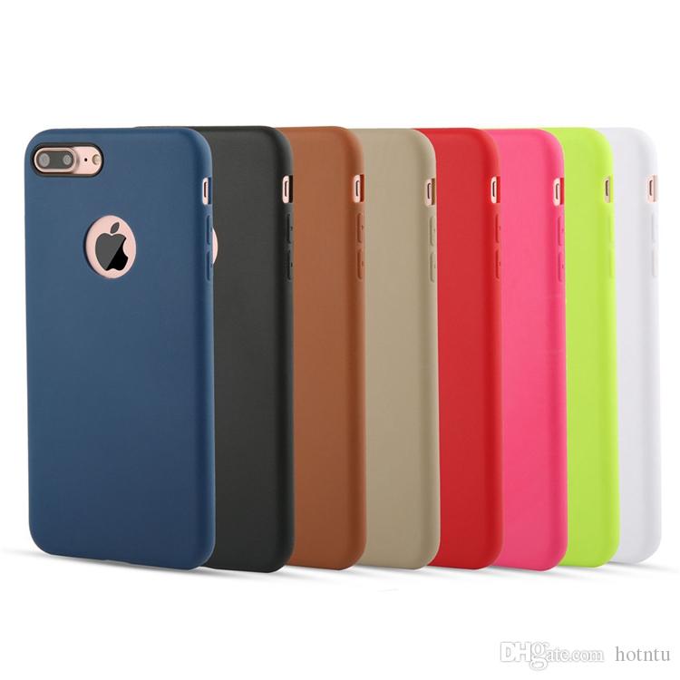 New Cellphone Case Ultra-thin Leather Pattern Matte Feeling TPU Cases For iphone X iphone 8 8Plus iphone 7 7Plus 6/6S Plus Cover