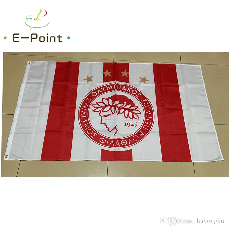 Greece Olympiacos CFP FC Type B 3*5ft (90cm*150cm) Polyester flag Banner decoration flying home & garden flag Festive gifts