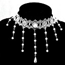 Handmade Sweet Classical And Traditional White Long Pearl Chain Lolita Necklace