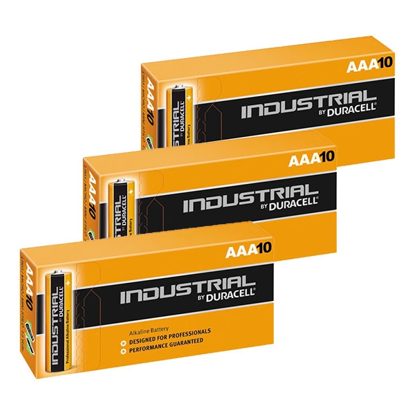 Duracell INDUSTRIAL AAA MN2400 LR03 Alkaline Batteries - Extra Value 30 Pack