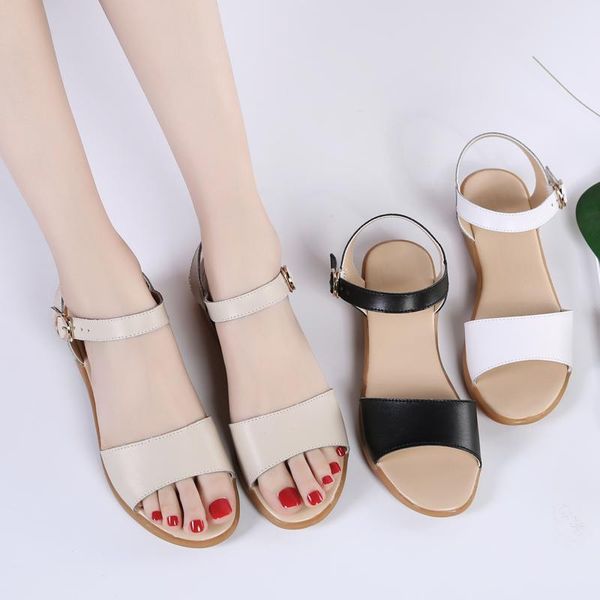 newest Designer sandals Pregnant women shoes non-slip Outer sandals Comfortable soft bottom Mother shoes concise Solid summer Casual shoes