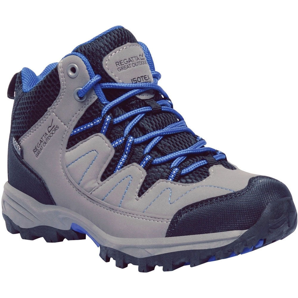 Regatta Boys Holcombe Mid Junior Fabric Lace Up Durable Walking Boots UK Size 10 (EU 29)