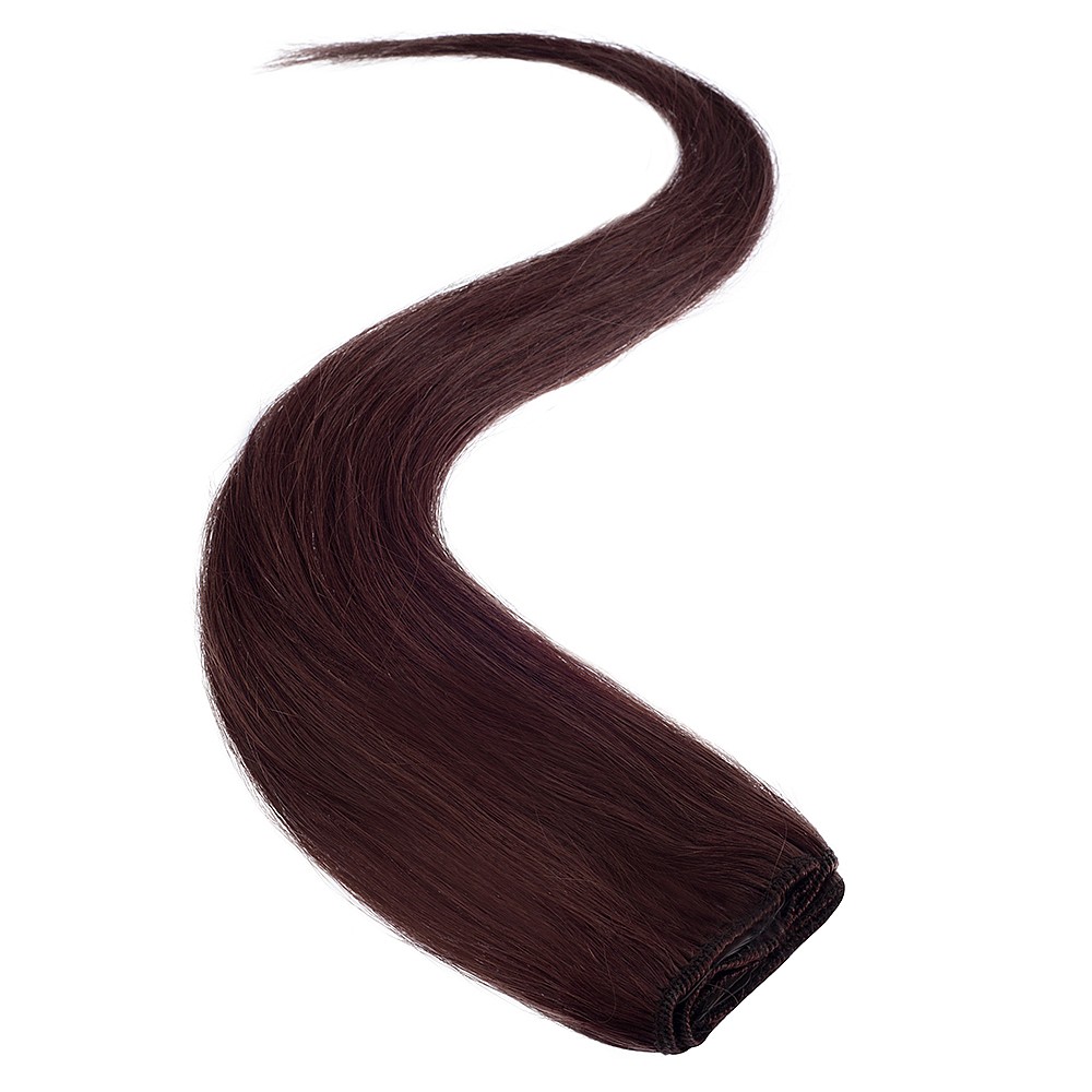 wildest dreams clip in single weft human hair extension 18 inch - 10 light brown