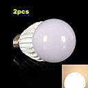 2pcs E27 10W 900-1000LM 3000-3500K Warm White Color Light COB LED Global Bulb (85-265V)