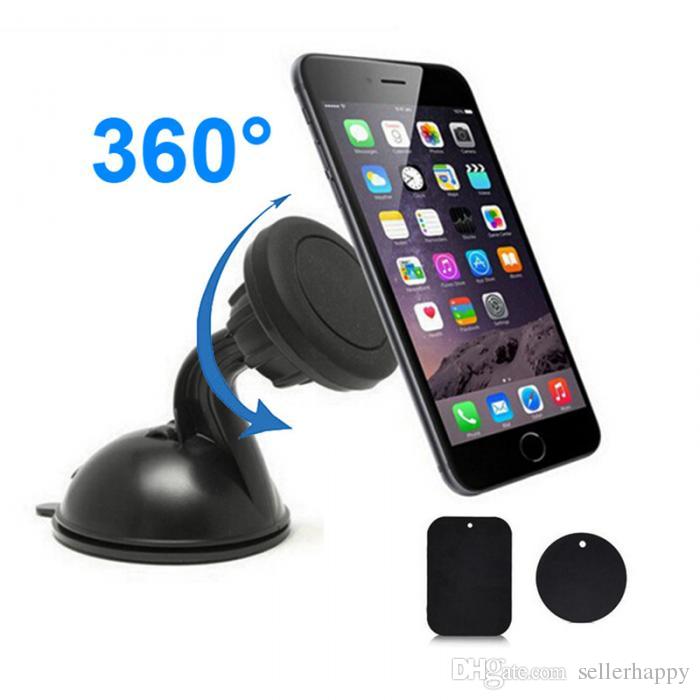 New Universal 360 Rotation Auto Convenient Magnet Suction Car Windshield Mount Holder For Mobile Phone
