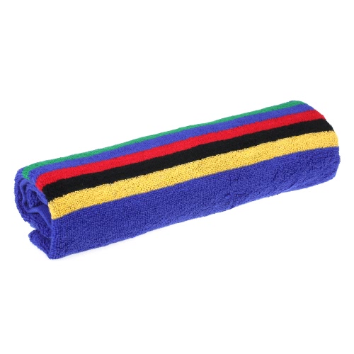 106cm Long Sweat Absorbent Cotton Sports Towel Running Travel Gym Yoga Pilates Exercise Towels--Blue