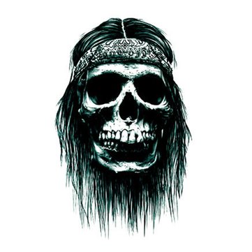 10 Pcs Halloween Skull Temporary Tattoo Stickers