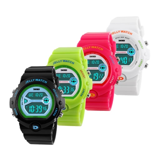 2016 SKMEI Brand Chidren Fashion Sport Electronic Watch for Students 50M Waterproof Digital Movement Wristwatch Boys Girls Climbing Sports Watches