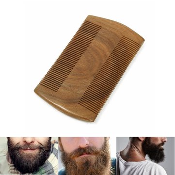Beard Mustache Comb Wood Anti-static Maintain Grooming Trimming Brush