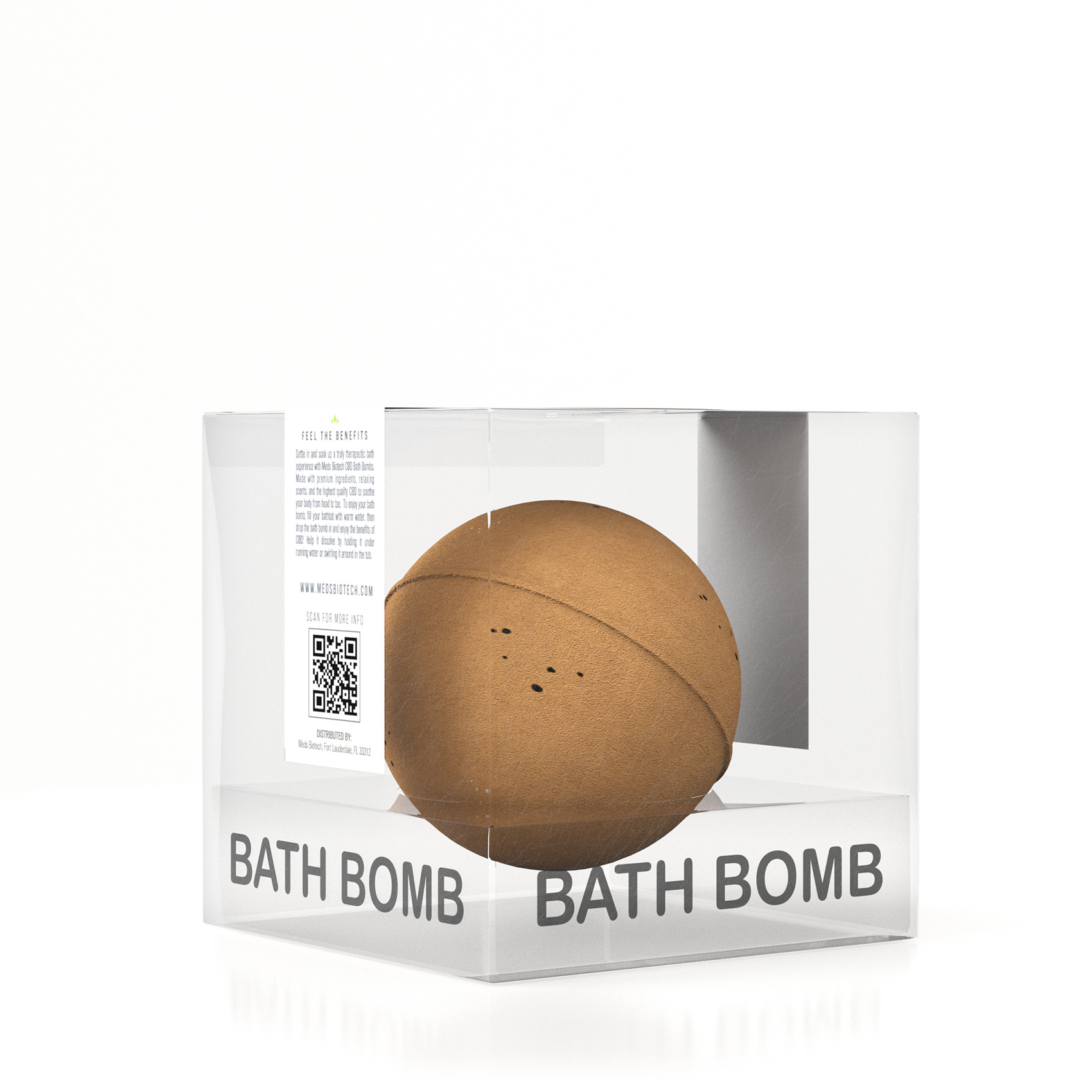 Meds Biotech CBD Bath Bomb - Sandalwood Rose - 100mg