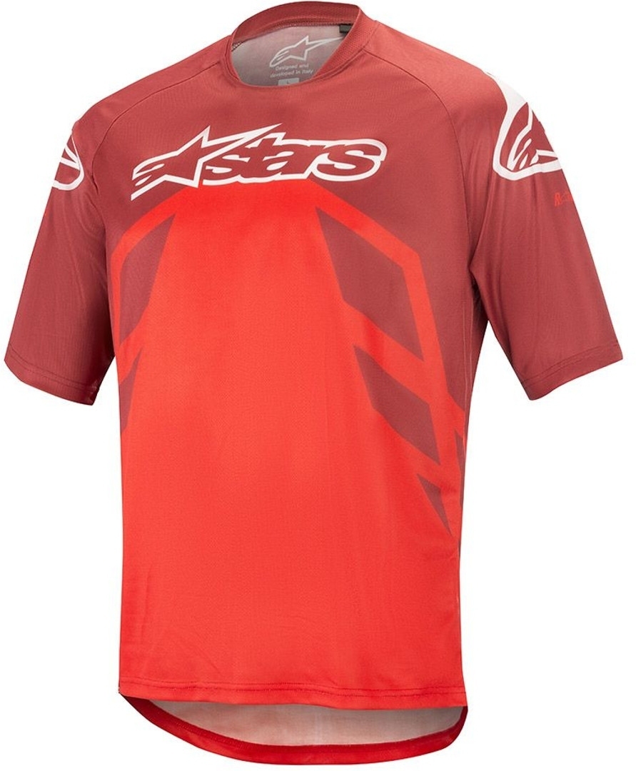 Alpinestars Racer V2 SS Fahrrad Jersey Weiss Rot 2XL