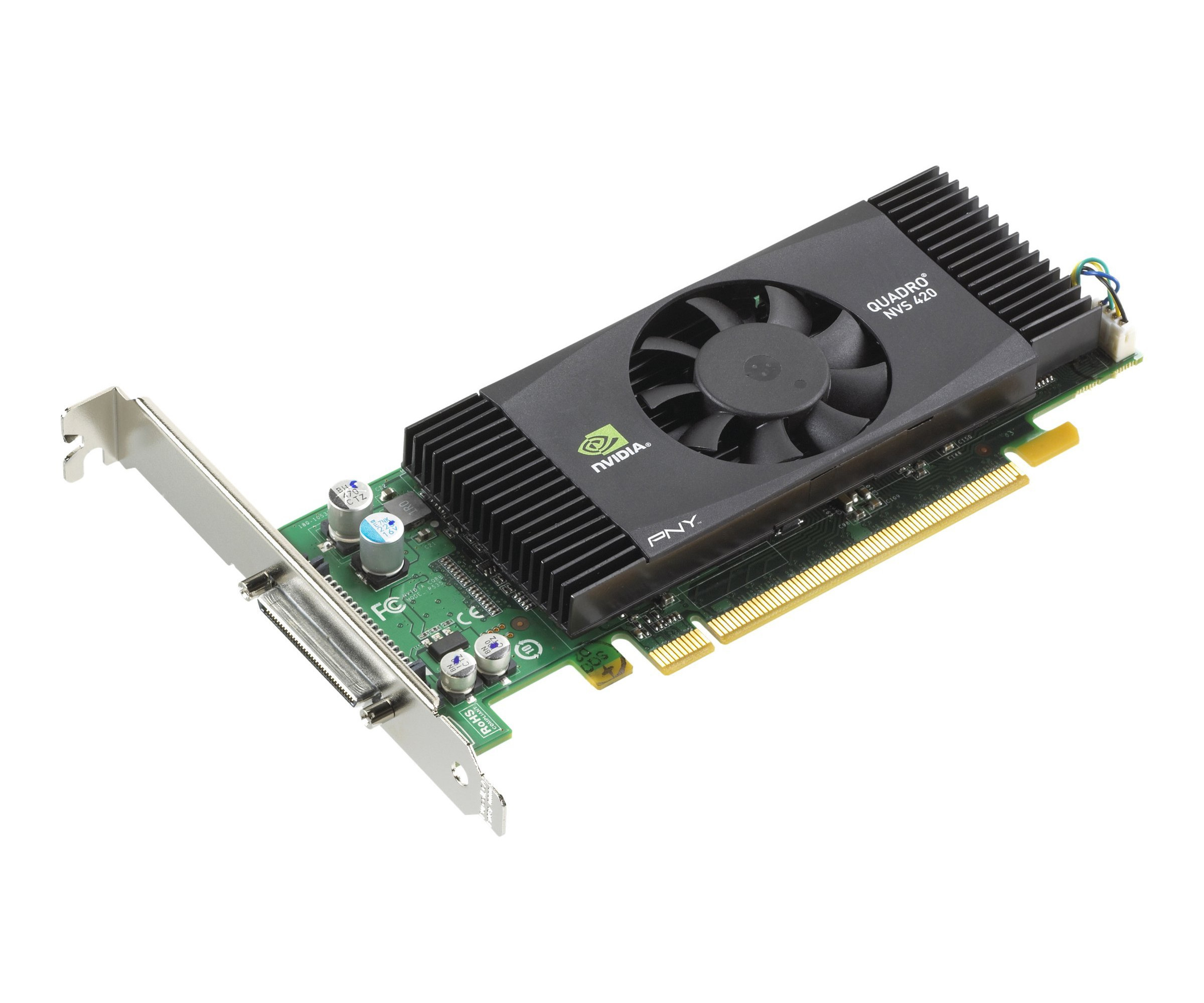 NVIDIA Quadro NVS 420 by PNY - Grafikkarten - 2 GPUs - Quadro NVS 420 - 512 MB GDDR3 - PCIe x16 - 4 x DisplayPort