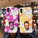 Case For Apple iPhone XR / iPhone XS Max Pattern / IMD / with Stand Back Cover Flower Soft TPU for  iPhone X XS 8 8PLUS 7 7PLUS 6 6S 6PLUS 6S PLUS