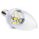 E14 SMD 5050 12LED 70-100LM 2-2.5W Warm White 2800-3300K Candle Bulbs (220-240V)