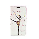 Beautiful Pearl Girl Dance PU Leather Full Body Case with Card Slot for Samsung Galaxy Note 3