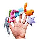 5PCS Sea Animal Plush Finger Puppets Kids Talk Prop
