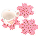 Fashion Water Lily Shaped Openwork Cup Mat E8498