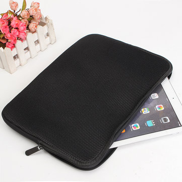 Nylon Black Mesh Zipper Notebook Laptop Sleeve Bag Case For 13" Macbook Pro Air