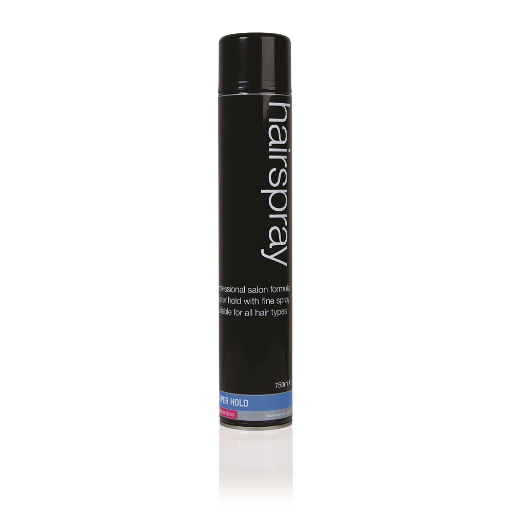 salon services super hold hairspray 750ml