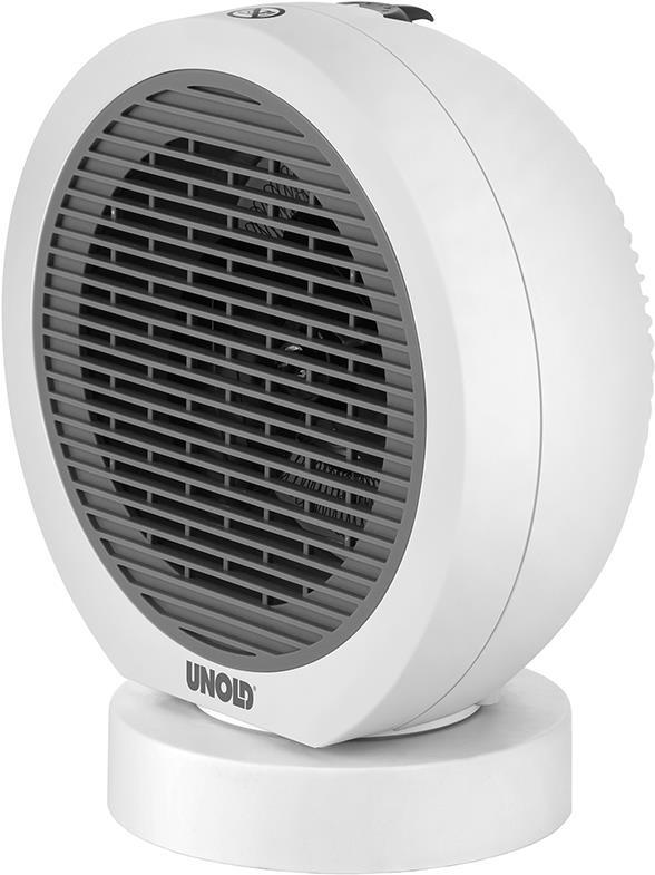 Unold Rondo Elektrischer Raumheizlüfter Innenraum Grau - Weiß 2000 W (86130)