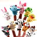 10 Pieces Animal Plush Finger Puppets Set