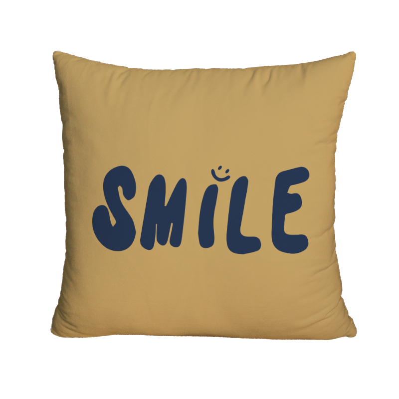 Lovely Words  Suede Printed Pillowcase