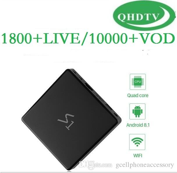 QHDTV France S1 TV Box Android 8.1 1GB 8GB RK3229 With 1 Year QHDTV French Arabic Italia Netherlands Subscription