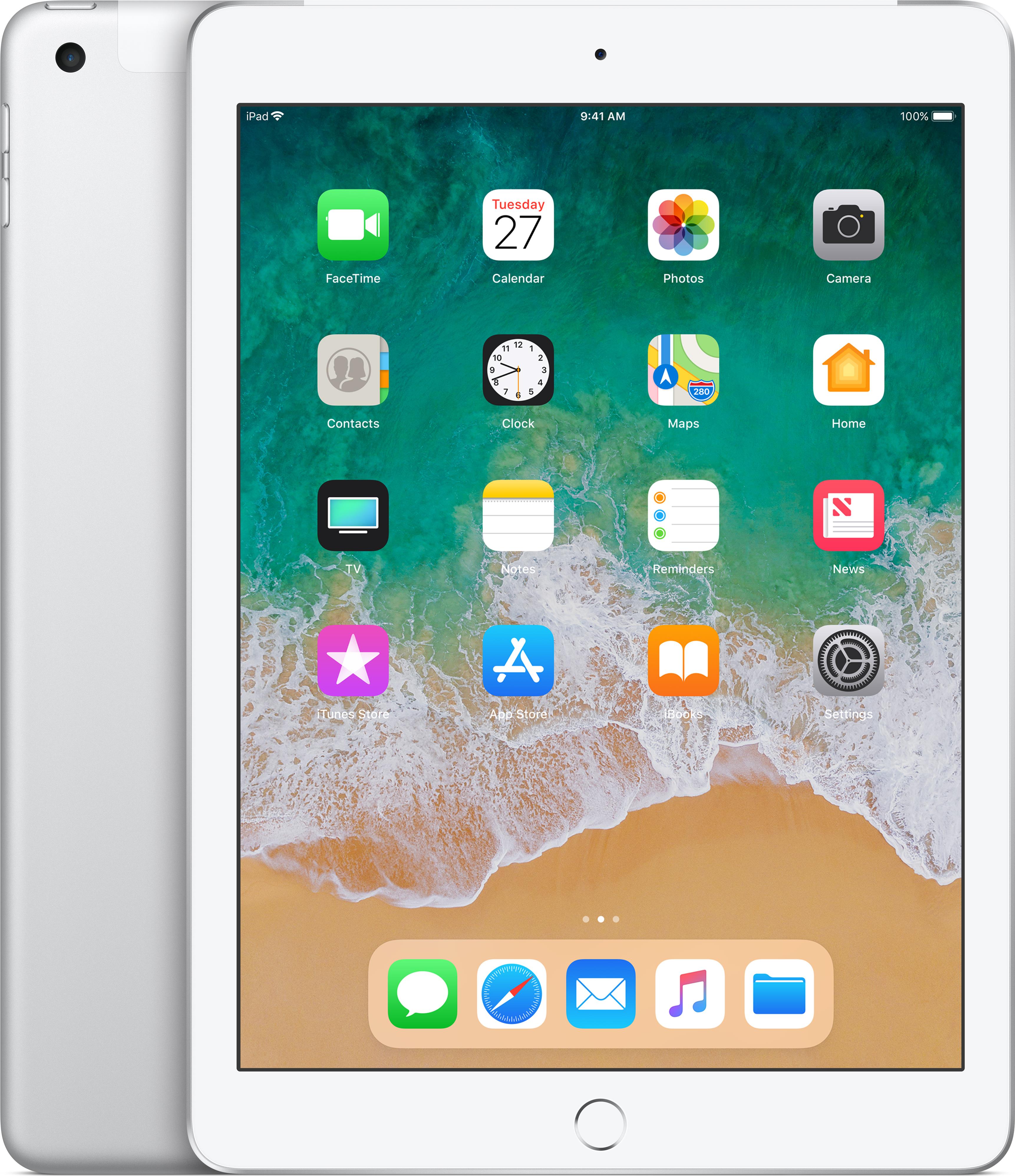 Apple 9.7  iPad Wi-Fi + Cellular - 6. Generation - Tablet - 32GB - 24,6 cm (9.7) IPS (2048 x 1536) - 4G - LTE - Silber (MR702FD/A)