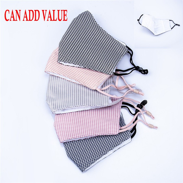 Reusable Washable Cotton Face Mouth Mask Adult 4 Layers Windproof Anti Dust PM2.5 Face Masks, Can Customized to Add Value