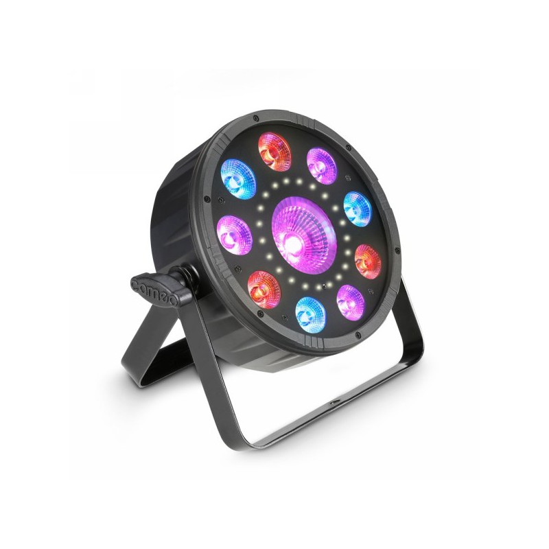 Cameo FLAT MOON - Flacher 3-in-1 PAR-Scheinwerfer mit RGB+UV LEDs und Stroboskop